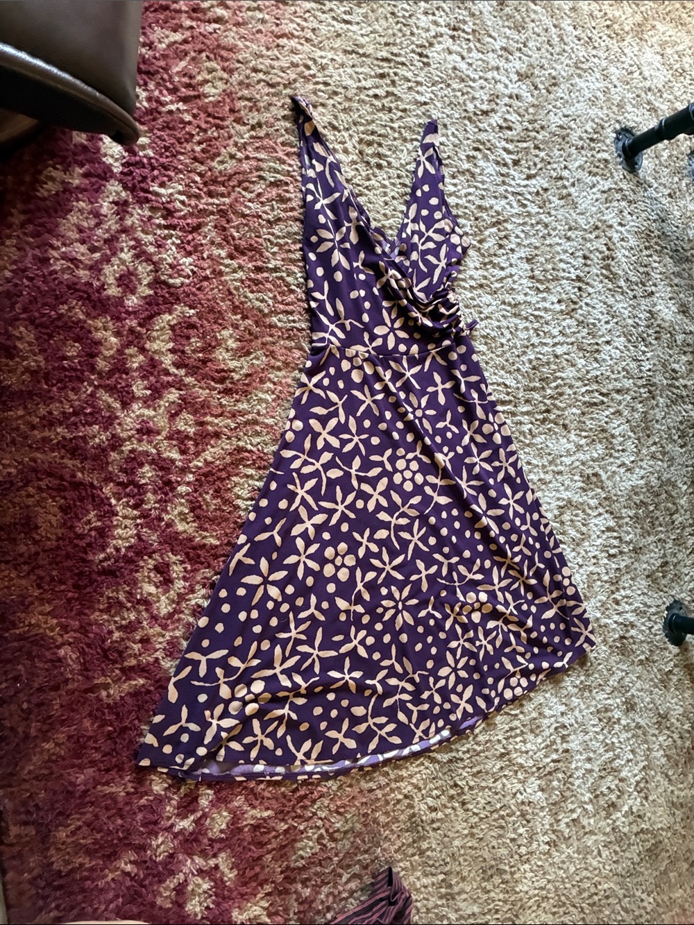 GNW Purple Floral Sleeveless Camisole Dress